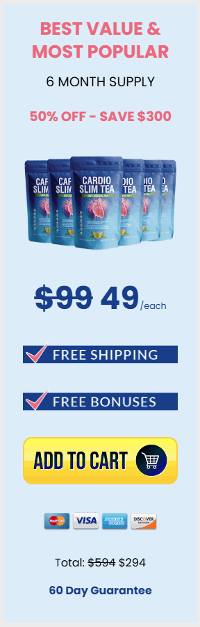 Oerder Cardio Slim Tea 6 Bottles